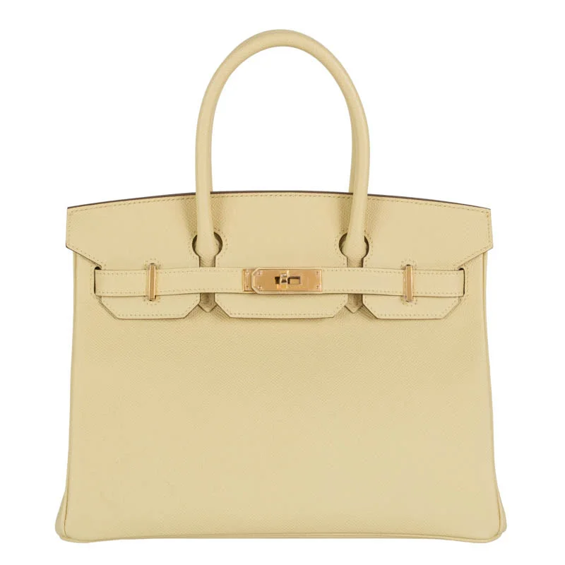 Hermès 30cm Birkin Jaune Poussin Epsom Leather Gold Hardware