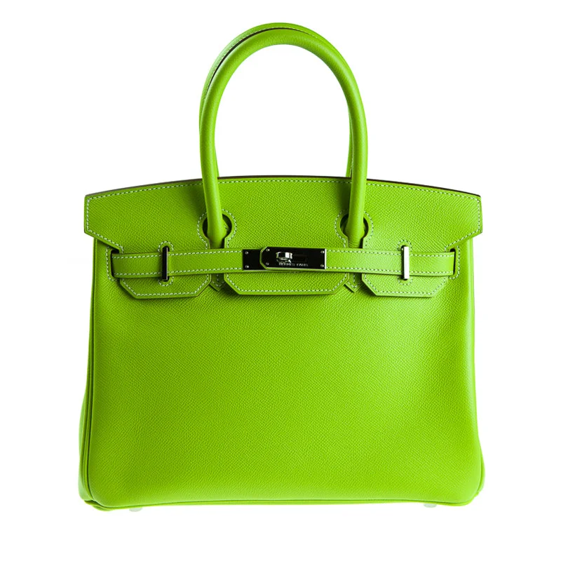 Hermès 30cm Birkin Kiwi Epsom Leather Palladium Hardware