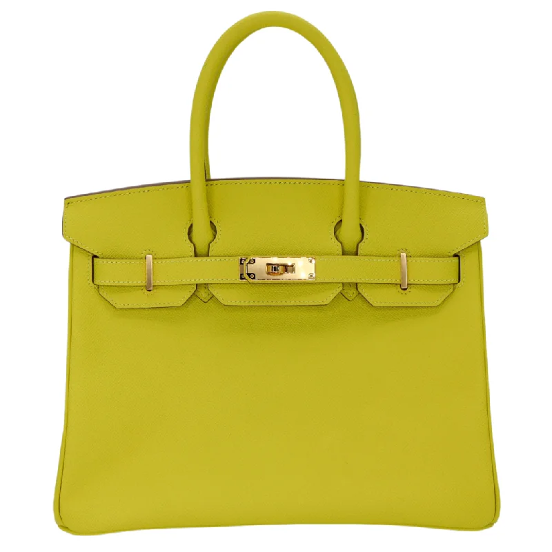 Hermès 30cm Birkin Lime Epsom Leather Gold Hardware