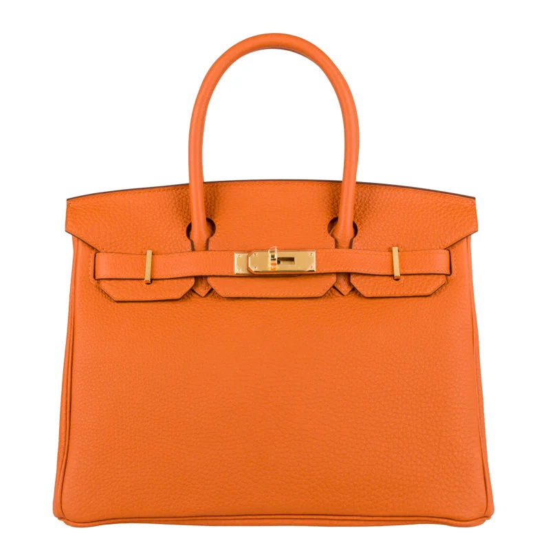 Hermès 30cm Birkin Orange Togo Leather Gold Hardware