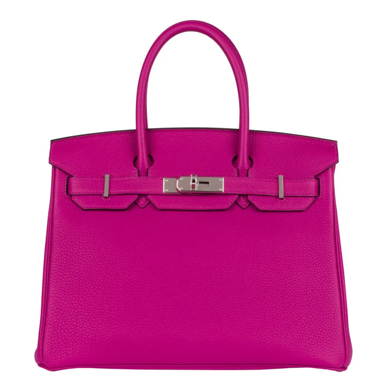 Hermès 30cm Birkin Rose Pourpre Togo Leather Palladium Hardware