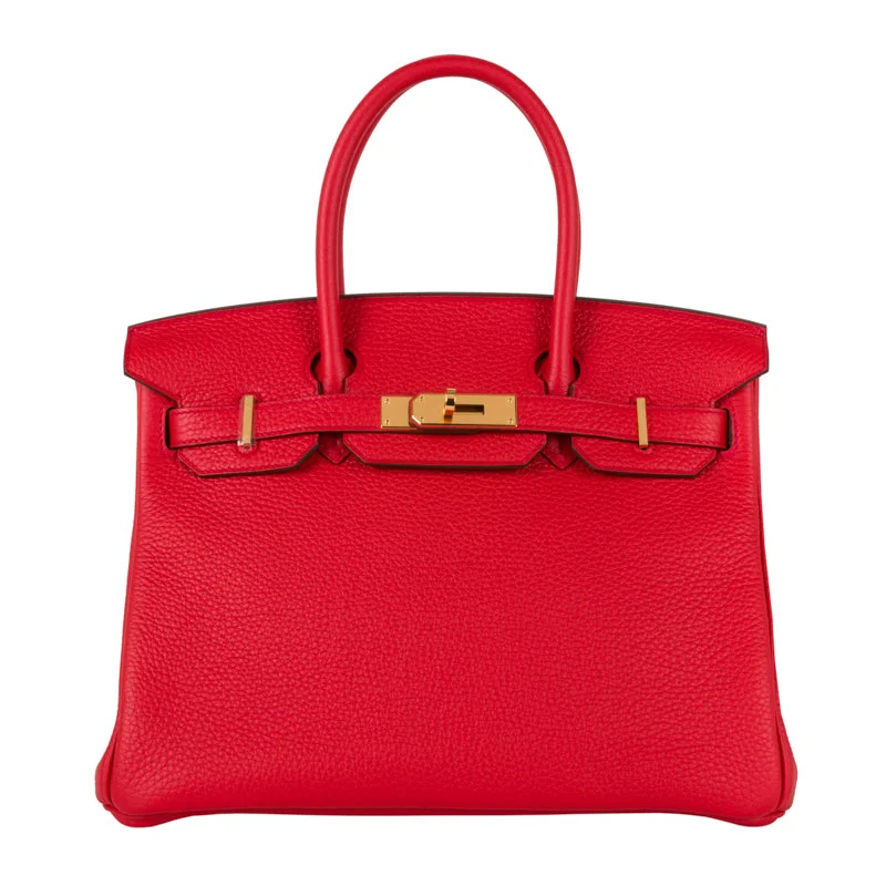 Hermès 30cm Birkin Rouge Tomate Togo Leather Gold Hardware