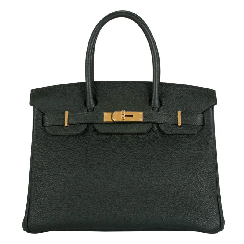 Hermès 30cm Birkin Vert Fonce Togo Leather Gold Hardware