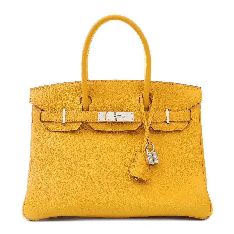 Hermes 30cm Moutard Togo Birkin w/ Palladium Hardware