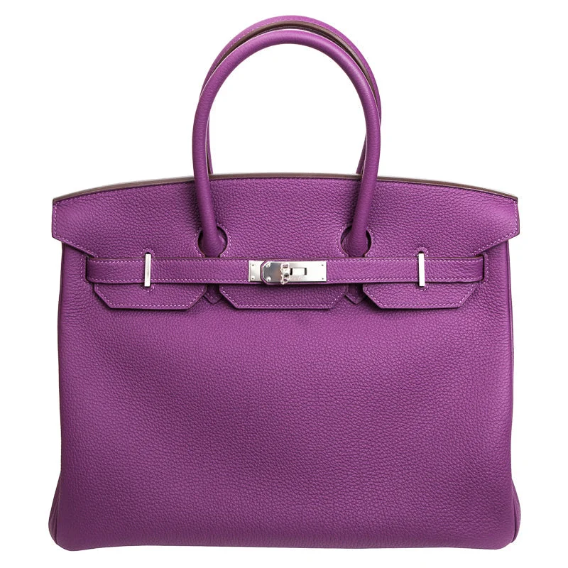 Hermès 35cm Birkin Anemone Togo PHW