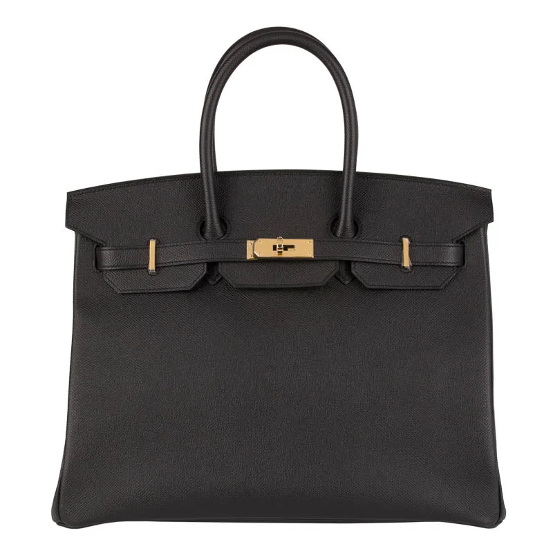 Hermès 35cm Birkin Black Epsom Leather Gold Hardware