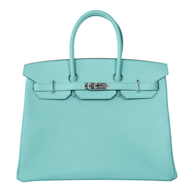 Hermès 35cm Birkin Bleu Atoll Epsom PHW