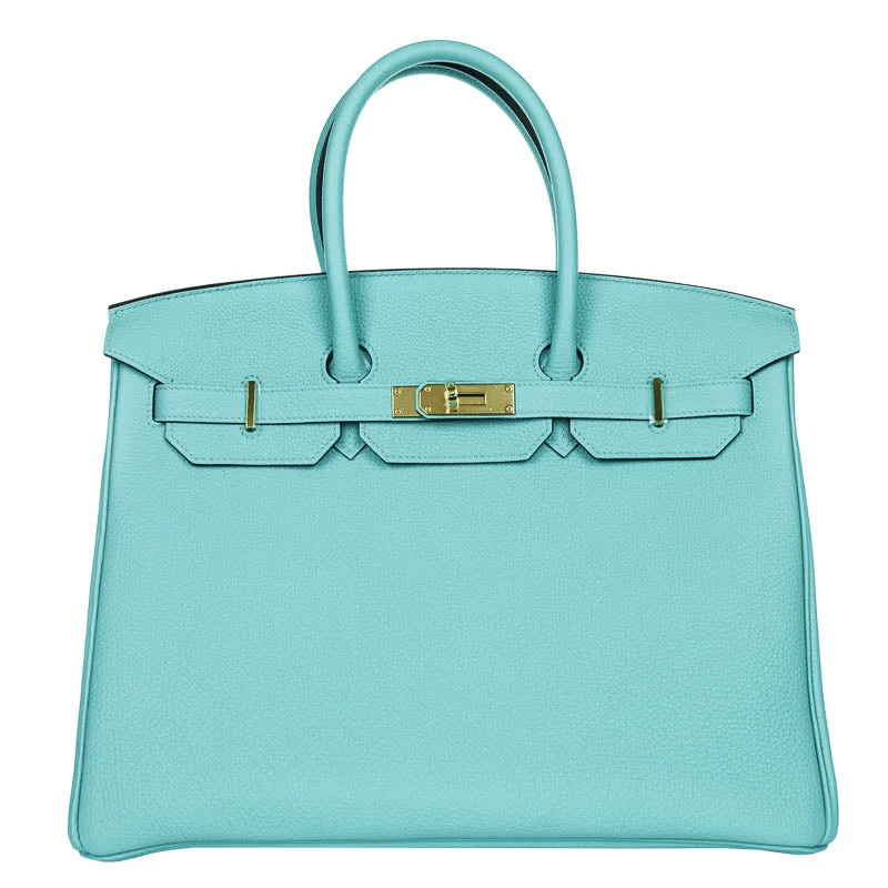 Hermès 35cm Birkin Bleu Atoll Togo GHW