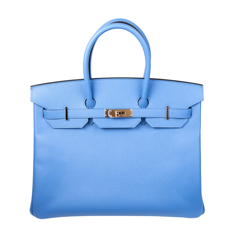 Hermès 35cm Birkin Bleu Paradis Epsom GHW