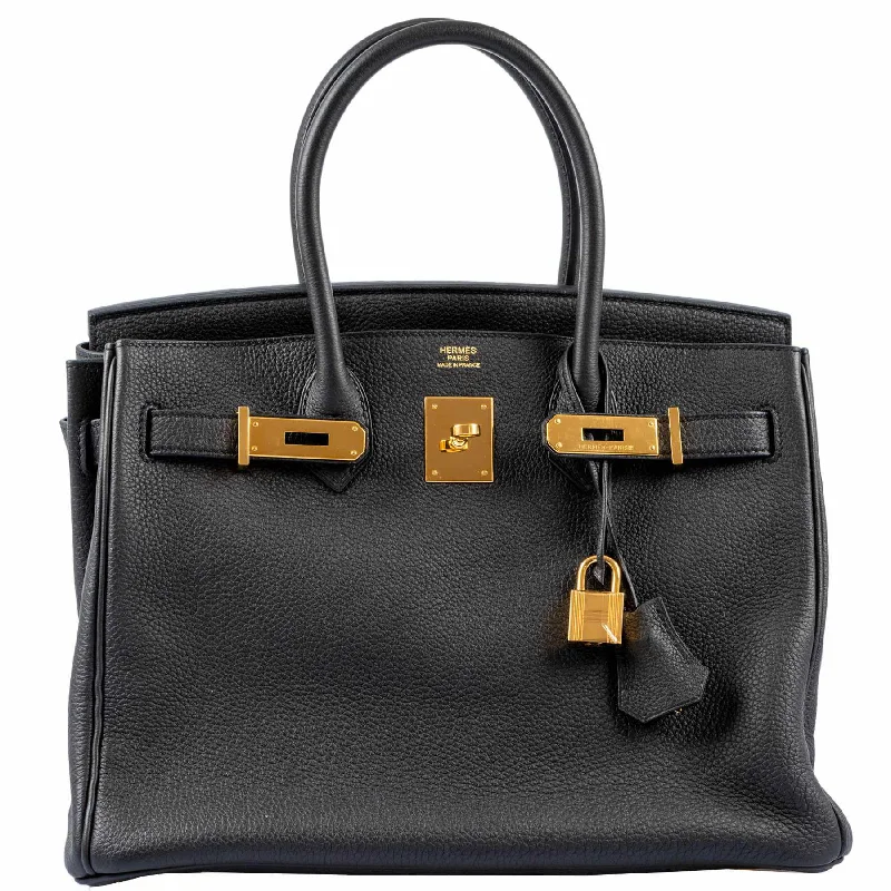 Hermès Birkin 30 Black Togo Gold Hardware - 2018, C