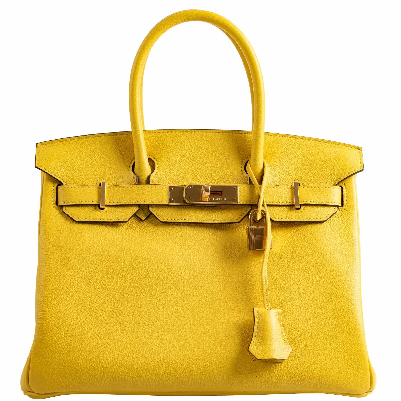 Hermès Birkin 30 Jaune De Naples Taurillon Novillo Gold Hardware