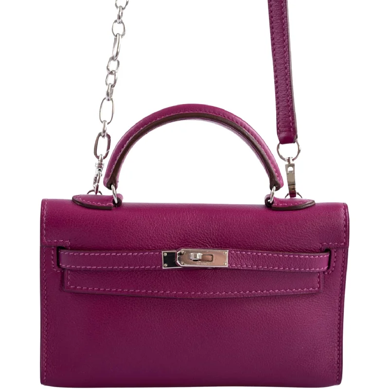 Hermès Kelly 15 Micro Tosca Swift with Palladium Hardware