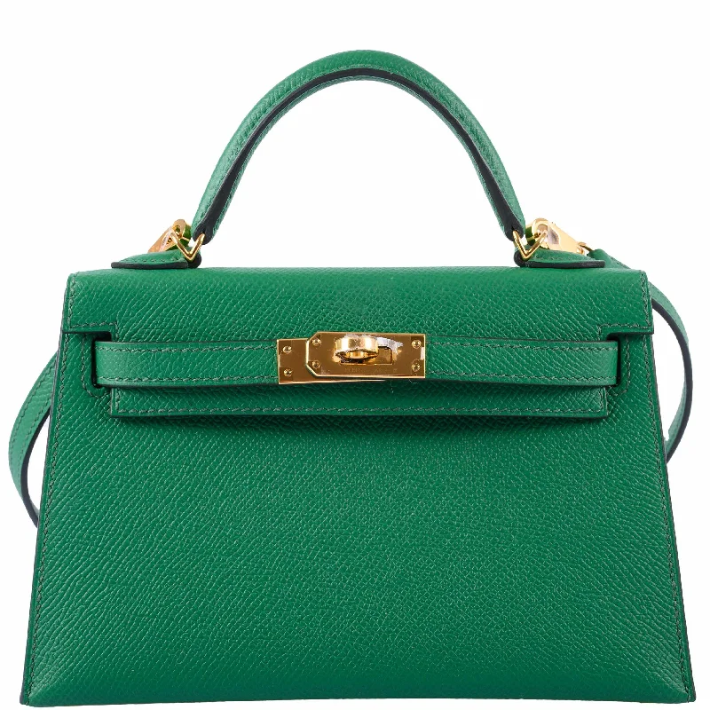 Hermès Kelly 20 Mini II Sellier Cactus Epsom Hardware - 2020, Y