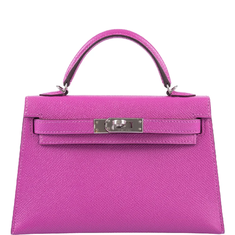 Hermès Kelly 20 Mini II Sellier Magnolia Epsom Palladium Hardware