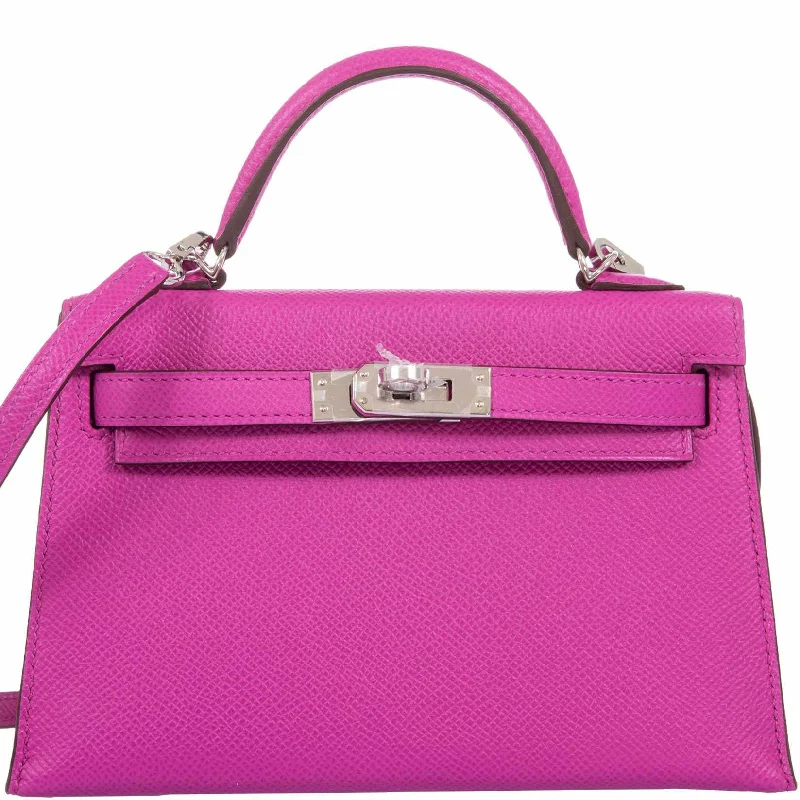 Hermès Kelly 20 Mini II Sellier Magnolia Epsom Palladium Hardware