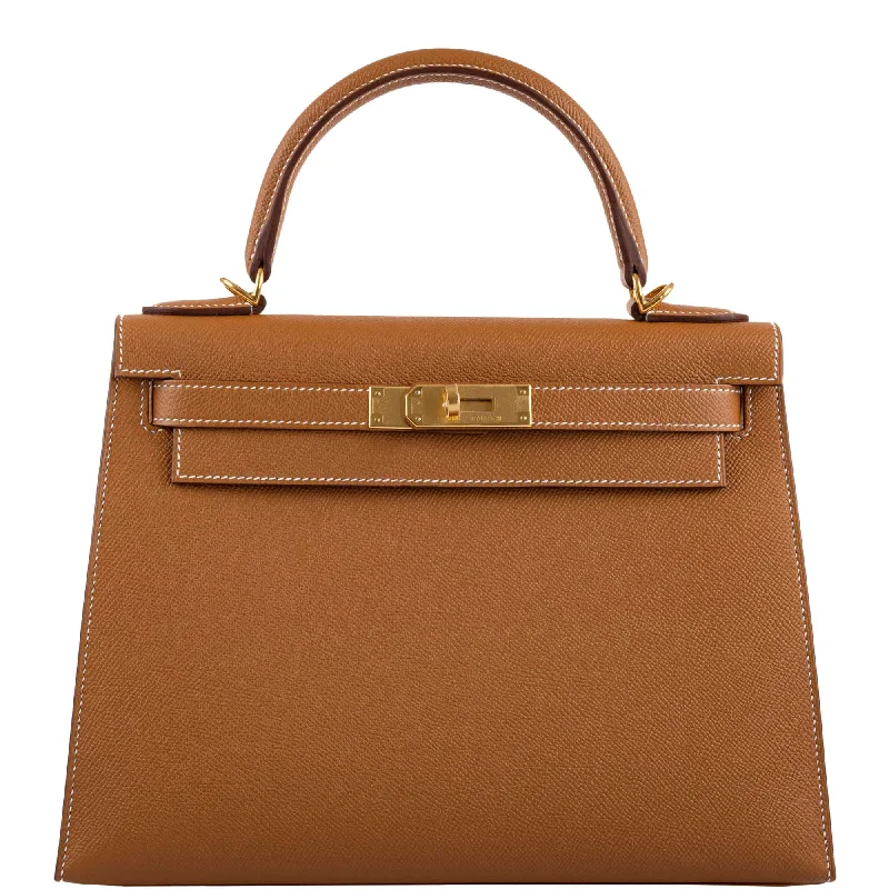 Hermès Kelly 28 Sellier Gold Epsom with Gold Hardware