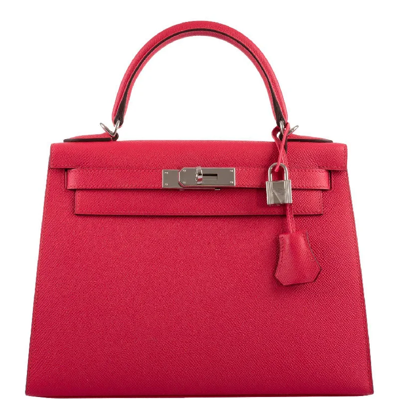 Hermès Kelly 28 Sellier Rose Extreme Epsom leather Palladium Hardware - 2019, D