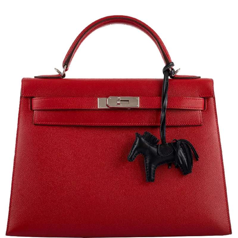 Hermès Kelly 32 Rouge Casaque Epsom leather Palladium Hardware - 2014, R