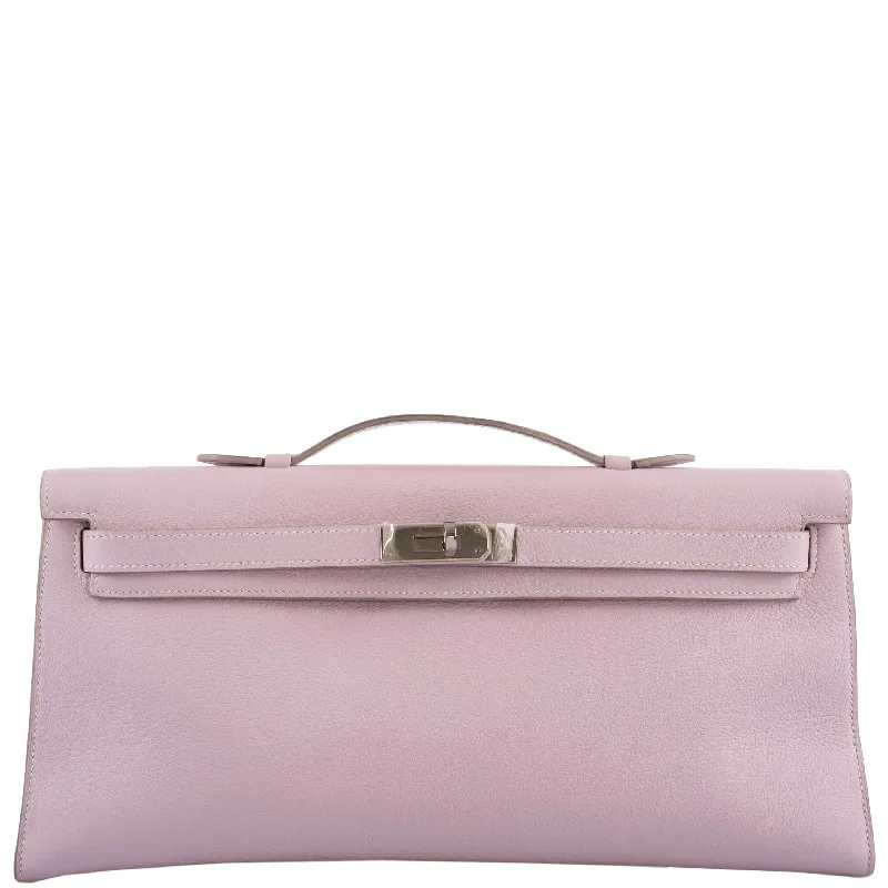 Hermès Kelly Longue Rose Dragee Evergrain with Palladium Hardware - 2007, K Square