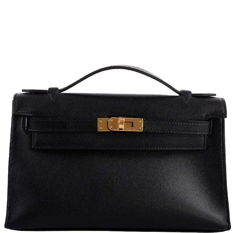 Hermès Kelly Mini Pochette Black Swift leather Gold Hardware - 2020, Y