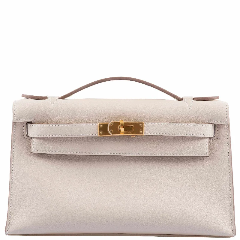 Hermès Kelly Mini Pochette Craie Swift leather Gold Hardware - 2016, X