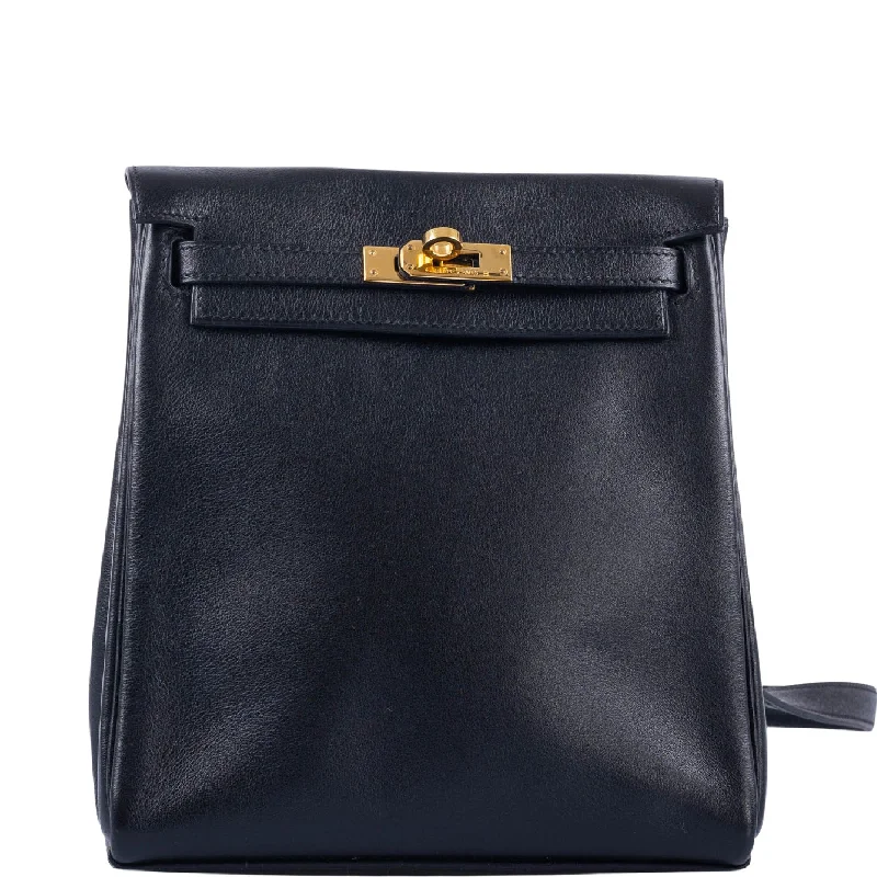 Hermès Mini Kelly Ado 20 Black Gulliver Gold Hardware