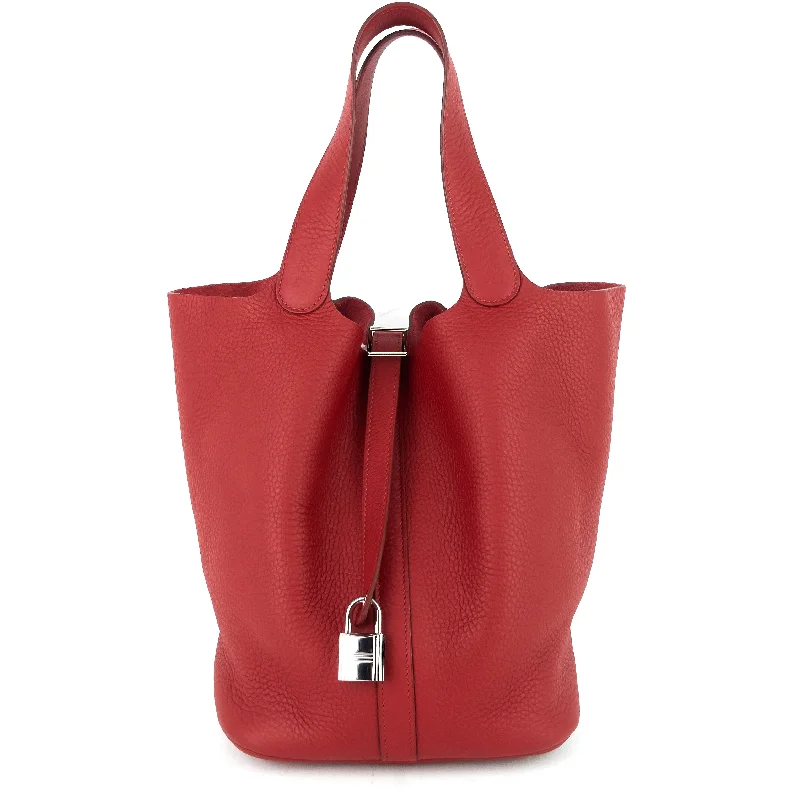 Picotin Lock GM Clemence Leather Tote Bag