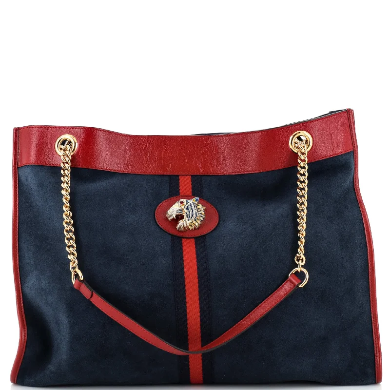 Rajah Chain Tote Suede Large